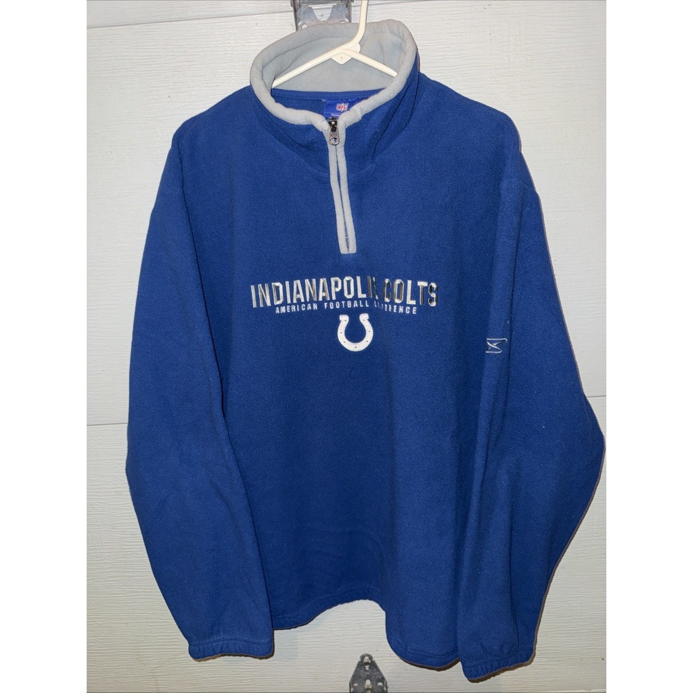 Indianapolis Colts NFL Vintage quarter Zip Reebok Size Large Men's